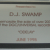 Presented to D.J. Swamp Closeup (Photo)